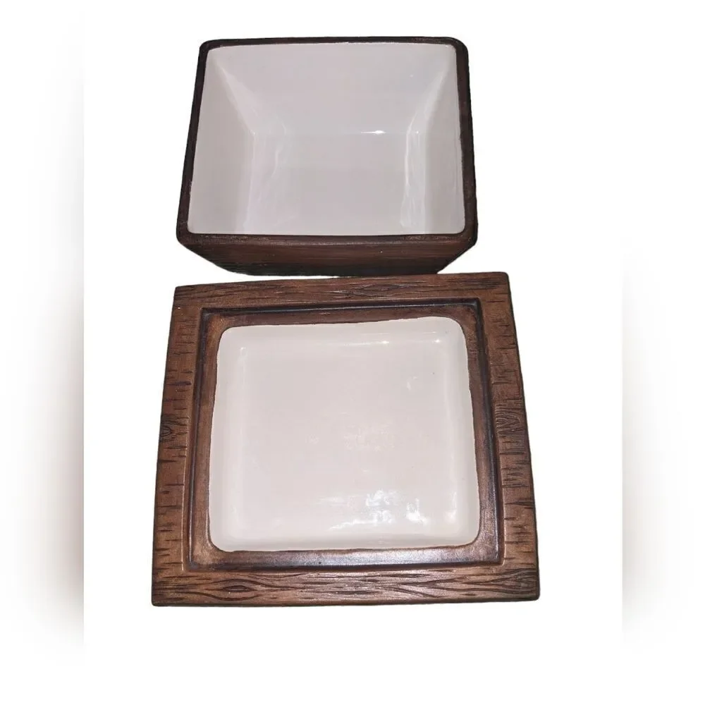 Vintage Treasure Chest cheese tray container‎